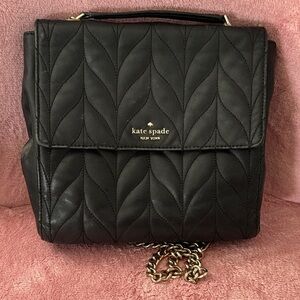 Kate Spade Quilted Black Backpack